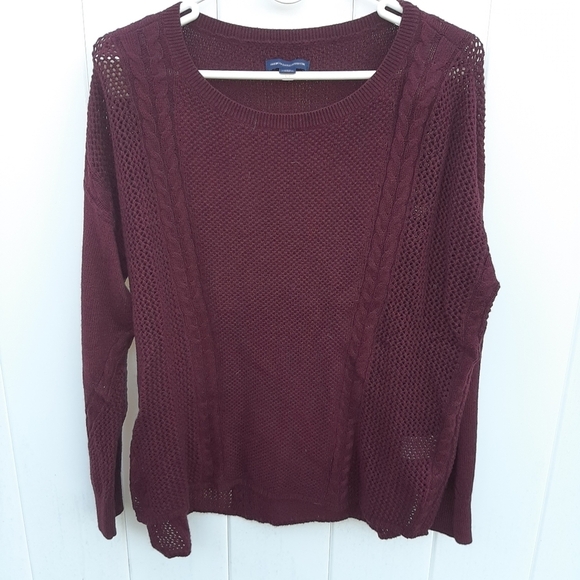 American Eagle Outfitters Sweaters - American Eagle Burgundy Long Sleeve Sweater